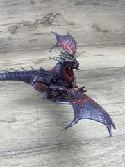 Vintage DragonHeart Medusa Dragon Purple Gold Figure Kenner 1996 2 Head