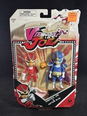 Viewtiful Joe & Captain Blue GENEON Jazwares 2004 Action Figures Sealed