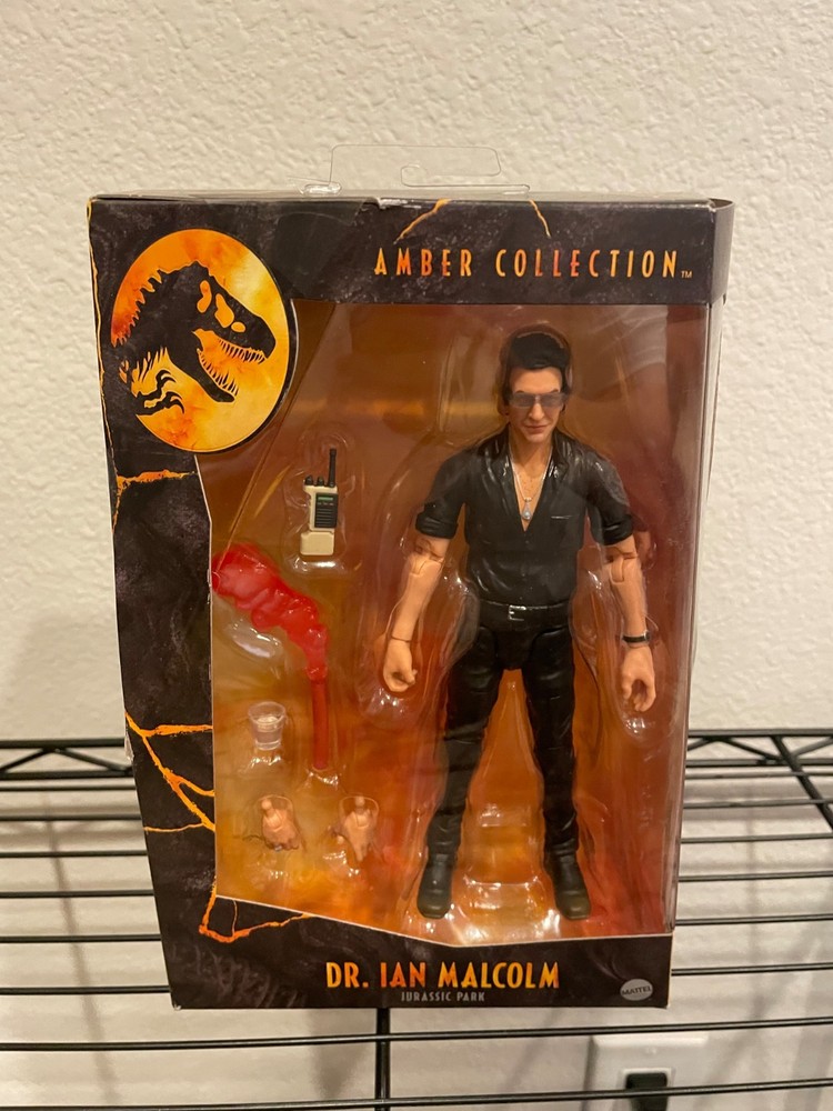 Mattel Jurassic Pakr Amber Collection Dr. Ian Malcolm Action Figure – NEW