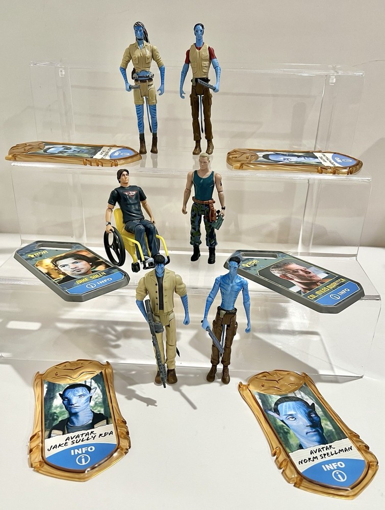 Mattel Avatar Jake Sully Wheelchair Grace Norm Mile Figure Lot Set James Cameron