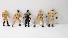 Lot of 5 Action Figures Solders GI Joe 4 inch