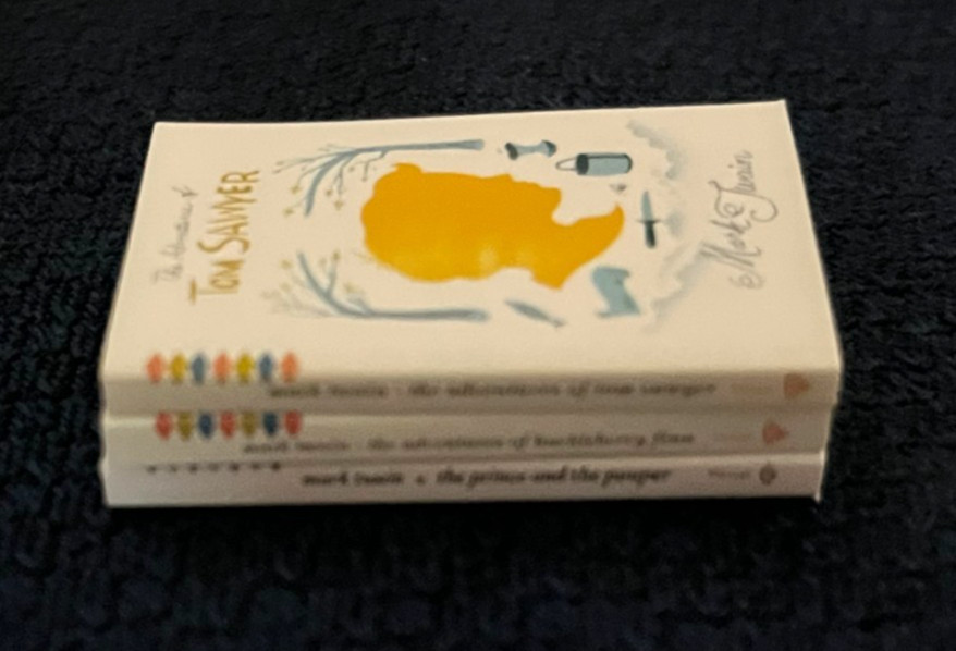 Mini Brands Books Series 2 – Lot of 3 Miniature Books – Mark Twain