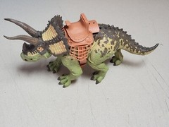 2017 Primal Clash Dino Commander Triceratops Figure – Lanard with saddle