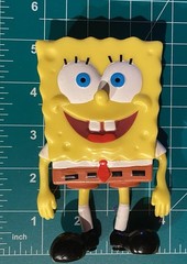 SpongeBob SquarePants Bend Ems Bendable Figure Lot of 2 SpongeBob Squidward 2022