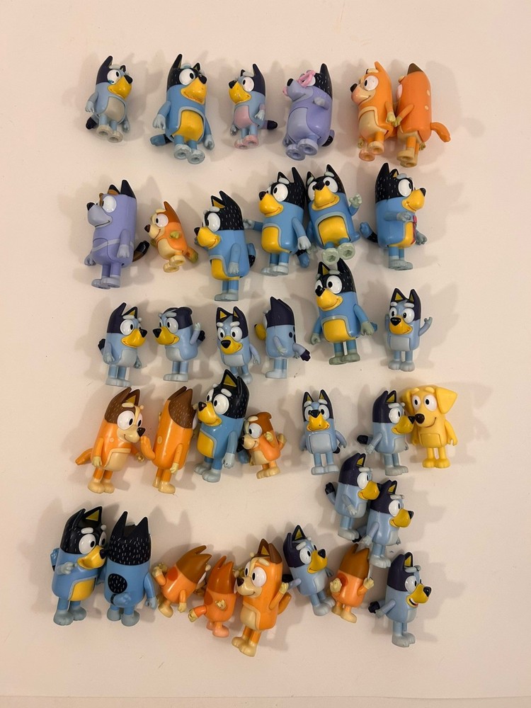 Lot of Bluey Dog Figures Moose Toys – w/ Duplicates