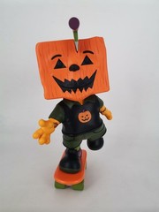Blockhead BLACK O LANTERN 9″ Vinyl Figure Skater by BOB DOB Martian Toys