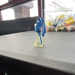 McDonald’s Pokémon Zubat Blue Yellow White Plastic Figurine w/ Yellow Base #24