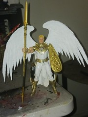 Marvel Legends, McFarlane size Custom Angel vs Fallen Angel figures