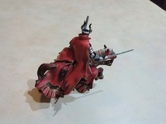 Papo Demon of Darkness Red Knight Action Figure on Horse With Swords