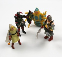 Vintage Dungeons & Dragons Lot LJN 1983 Mercion Drex Raging Roper Grimsword