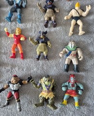 Glassite Thundercats Brazil Lion-o Panthro Lot Of 15 Miniatures Rare Not LJN