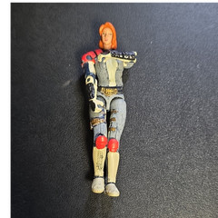 Hasbro 2003 Action Figure Gray Red Yellow Black Plastic Articulated Toy