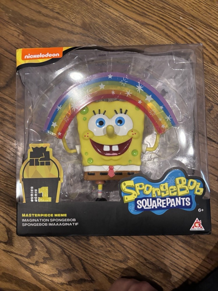 Spongebob Squarepants Masterpiece Memes Collection Imagination Rainbow Figure