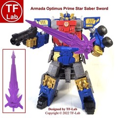 Star Saber Sword Upgrade Kit for Transformers Legacy Armada Optimus Prime