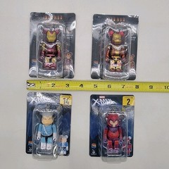 Marvel Bearbrick X-Men | Iron Man Keychain By Medicom Prize Japan Lot of 4