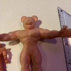 LARGE 3.5″ Kinnikuman Ultimate M.U.S.C.L.E RARE eraser Keshi pandaman