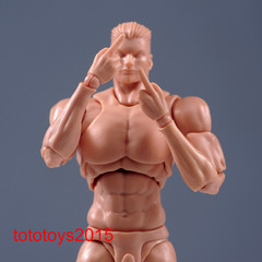 Romankey 1/12 Yellow Super Flexible Man Body 6”Joint Action Figure model Doll
