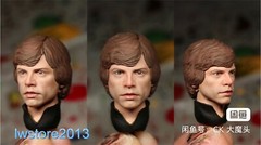 1:6 1:12 1:18 Luke Mark Hamill Head Sculpt For 12″ 6″ Male Action Figure Body