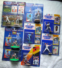 Lot of 8 Starting Lineup MLB Baseball Figures Bo Jackson Joe Carter Jim Abbott