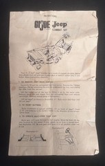 VINTAGE 1964 ORIGINAL GI JOE JEEP 7000 w/TRAILER/SEARCH LIGHT/RECOILESS CANNON