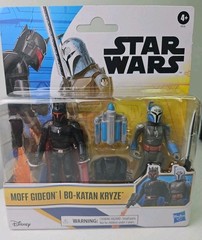 Star Wars Epic Heroes 3.75″ Moff Gideon & Bo-Katan Kryze Figure 2 Pack Hasbro