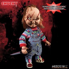 Mezco Toyz Child’s Play Talking Scarred Chucky Good Guy 15″ Figure Doll 78003