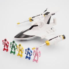 Time Flyer & Ranger Set Mirai Sentai Timeranger Bandai Action Figure Used
