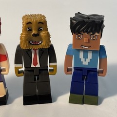 Tube Heroes Action Figures Lot of 4 Vikkstar123 JeromeASF CaptainSparklez Ashley