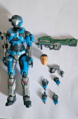 Halo Spartan Collection Red Spartan MK VII KAT VENATOR Noble Six Figure