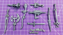 Vintage Imperial Dragons Knights And Daggers Lot Of 9 Silver Weapons (x9)
