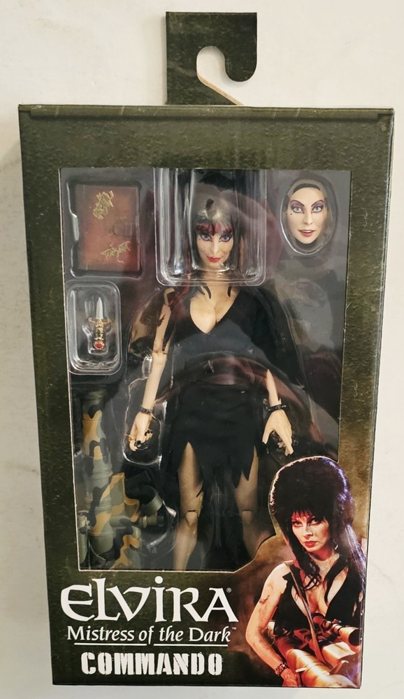 NECA ELVIRA MISTRESS OF THE DARK COMMANDO 7″ ACTION FIGURE FAST SHIPPING