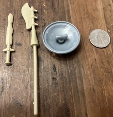 MOTU Weapons Lot Shield Dagger Axe Staff 1980s Mattel
