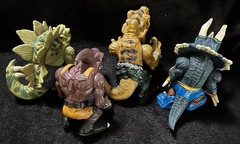 1996 T-BONE • BULLZEYE • STEGZ • SPIKE • VINTAGE EXTREME DINOSAURS MATTEL