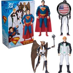 Superman, Green Lantern, Hawkgirl & Mr. Terrific 12-Inch Action Figure Set