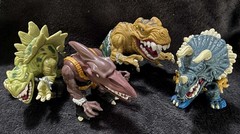 1996 T-BONE • BULLZEYE • STEGZ • SPIKE • VINTAGE EXTREME DINOSAURS MATTEL