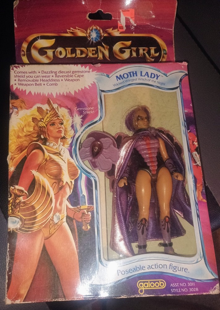 New Golden Girl 6 ” Moth Lady Action Figure Gemstone Guardian Doll 1984 Galoob