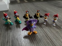 Vtg Darkwing Duck Tales Set of 7 Kellogg’s Disney 2” PVC Figures 1991-92