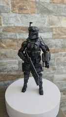 1/12 Boba Fett Black OPS Custom Repaint And Made Action Figure