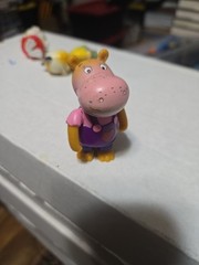 Richard Scarry Busy Town Mysteries Hilda the Hippo Figure 2011 Purple Overalls