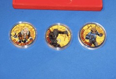 Mezco One:12 Hazard Squad Challenge Coin Coins Set!
