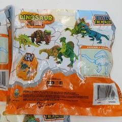 3 Kidsi Dinosaur Models Sealed Blind Bags 2 Dinosaurs Each