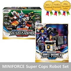 MINIFORCE Super Cops JUSTICE TITAN & CAPTAIN COMMANDER Set Transformer Robot Toy