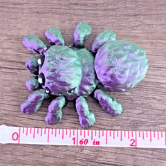 Mini Spider Desk Pet 3D Printed Articulated Flexi Fidget Choose Color
