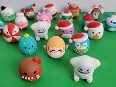 23 Mini Rubberized Squishmallows Toys.