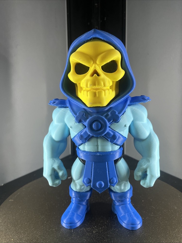 Buff Skeletor Statue 10” Full Color 3D Printed Masters Universe Inspired