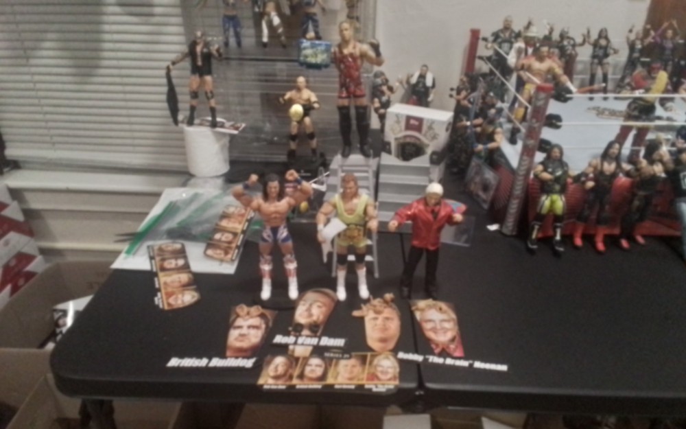 WWE Mattel Legends Series #29 MITB RVD OM ,Curt Henning,Bulldog & Bobby Henning