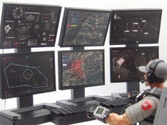 Custom 1/12 Scale Surveillance Command Center Computer Station Screen Upgrades