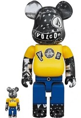 Factory sealed bearbrick volcom 30th anniversary 400% and 100%