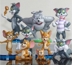 Tom & Jerry Spike Mouse Playset 9 Figure Cake Topper * USA SELLER* Toy Doll Set
