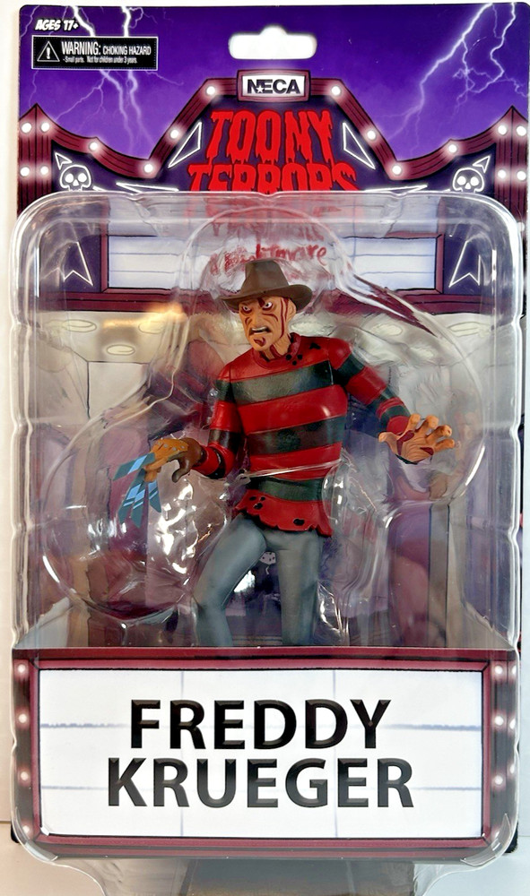 NECA Toony Terrors Series 1 Freddy Krueger 6″ Stylized Action Figure Sealed Card